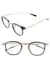 Derek Lam 49mm Optical Glasses In Black