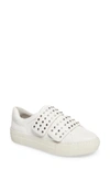 Jslides Accent Slip-on Sneaker In White Leather