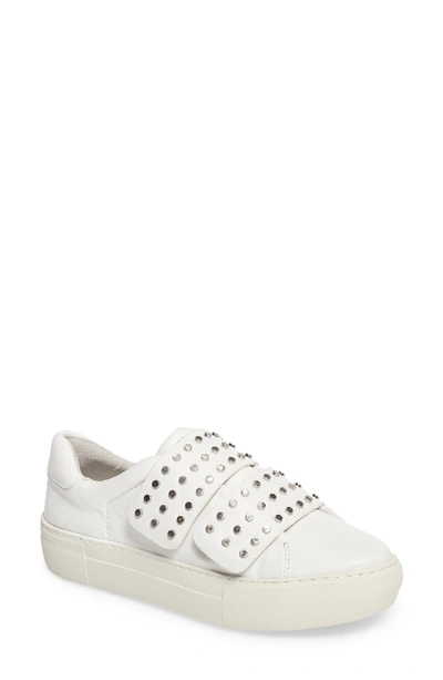 Jslides Accent Slip-on Sneaker In White Leather