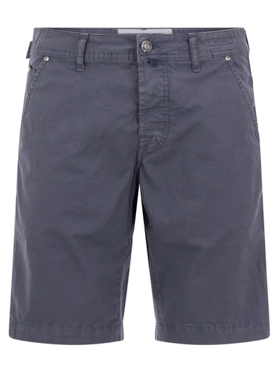 Jacob Cohen Cotton Bermuda Shorts In Blue