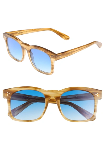 Wildfox Gaudy Zero 51mm Flat Square Sunglasses - Sierra Tortoise