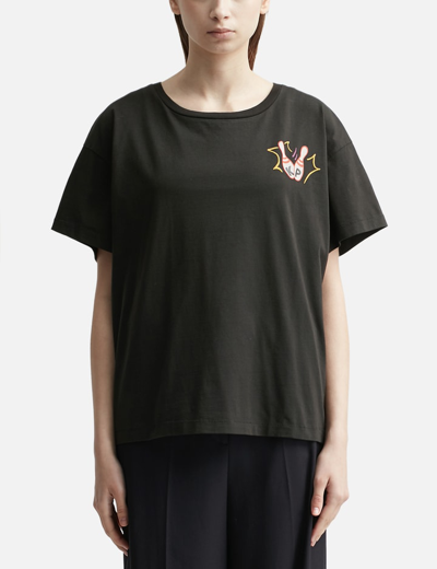 Kenzo Bowling Elephant Relax T-shirt In Noir