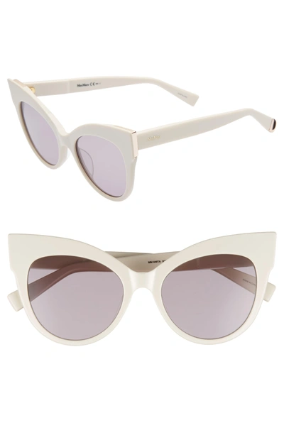 Max Mara Anita 52mm Cat Eye Sunglasses - Ivory | ModeSens