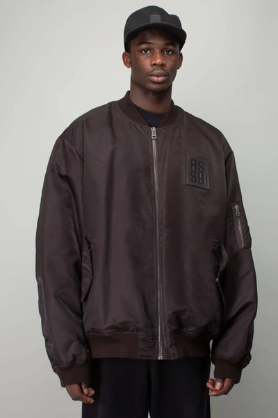 Raf Simons 231-m619 Classic Bomber With Leather Patch 0066 Raf Simons 231-m619 Classic Bomber With Leather Patch 0066