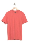 14th & Union Short Sleeve Slub Crew Neck T-shirt In Coral Faded