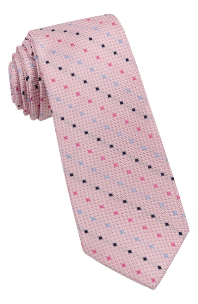 Wrk Dot Silk Tie In Pink