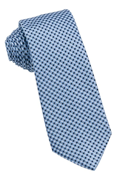 Wrk Neat Silk Tie In Blue