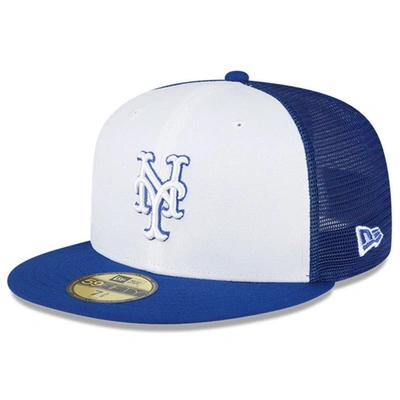 New Era Men's  Royal And White New York Mets 2023 On-field Batting Practice 59fifty Fitted Hat In Royal,white