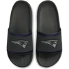 Nike New England Patriots Off-court Wordmark Slide Sandals In Grey