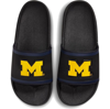 Nike Michigan Wolverines Off-court Wordmark Slide Sandals In Black