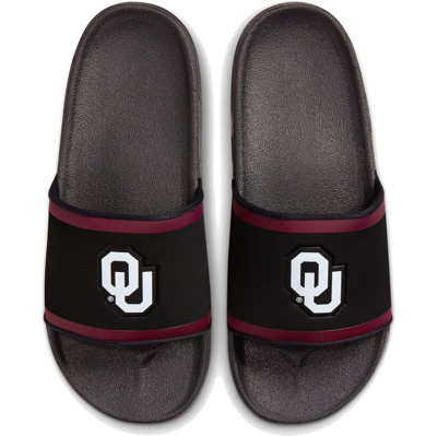 Nike Oklahoma Sooners Off-court Wordmark Slide Sandals In Black