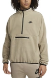 Nike Men's Club Fleece+ 1/2-zip Fleece Top In Khaki/black