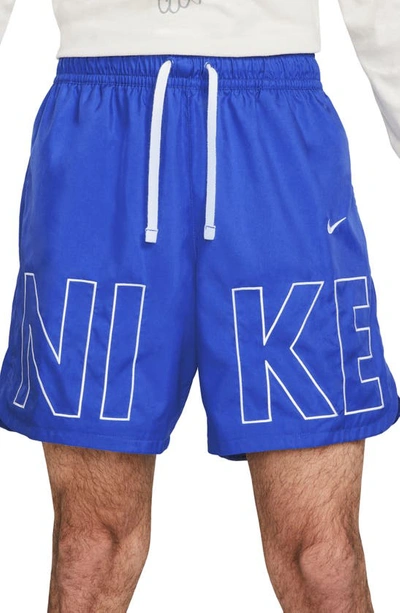 Nike Men's  Sportswear Woven Flow Shorts In Game Royal