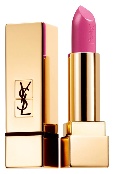 Saint Laurent Rouge Pur Couture Satin Lipstick In 27 Fuchsia Innocent