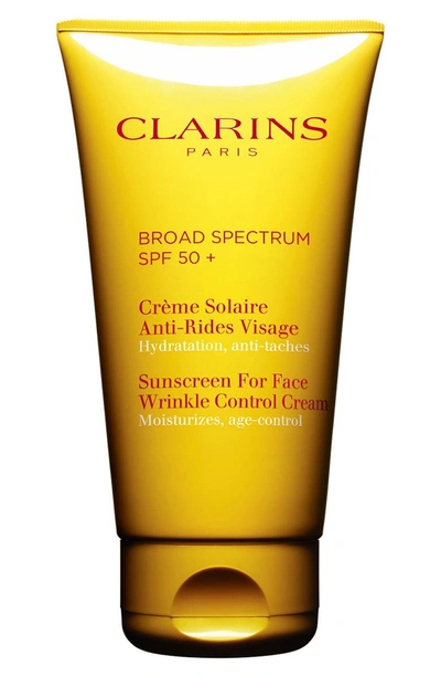 Clarins Sunscreen For Face, Wrinkle Control Cream Spf 50, 2.5 Oz./ 74 ml In No Color