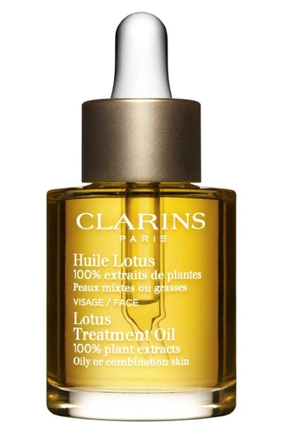 Clarins Ladies Lotus Face Treatment Oil-oily Or Combination Skin 1 oz Skin Care 3380810378641 In Yellow