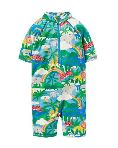 Boden Printed Sun-safe Surf Suit In White
