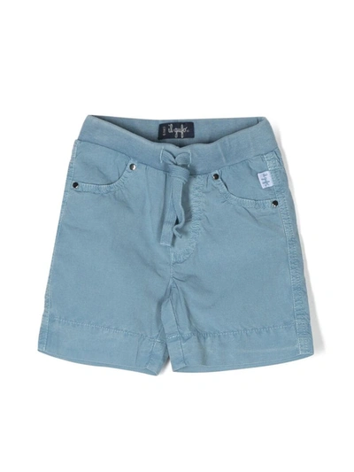 Il Gufo Babies' Drawstring Fastening Shorts In Blue