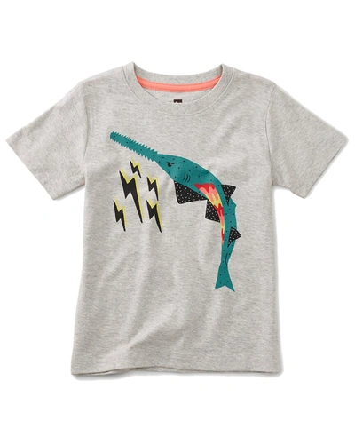 Tea Collection Kids'  Sawfish Shark T-shirt In Grey