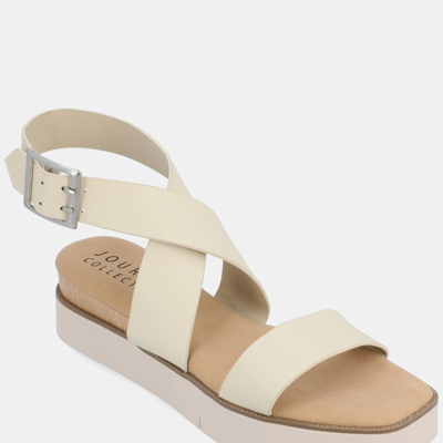 Journee Collection Women's Tru Comfort Foam Havalee Sandals In White