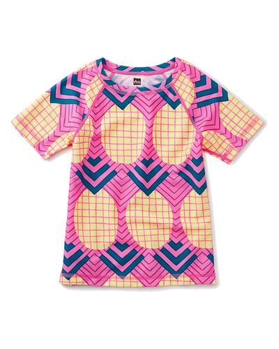 Tea Collection Kids'  Rash Guard In Pink