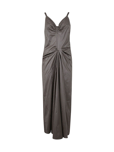 Maison Margiela Sleeveless Maxi Dress In Grey