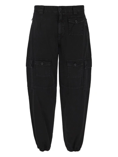 Dolce & Gabbana Black Cotton Cargo Pants