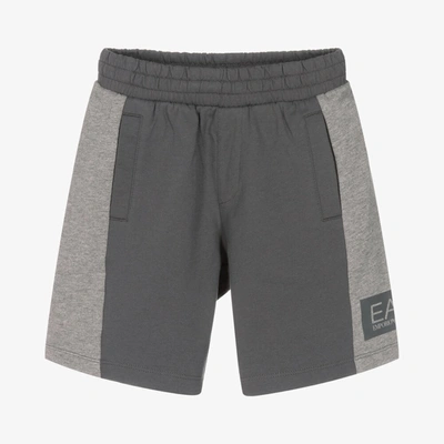 Ea7 Babies'  Emporio Armani Boys Grey Logo Jersey Shorts