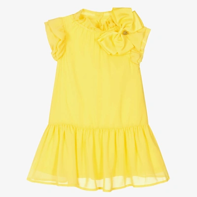 Angel's Face Babies' Girls Yellow Chiffon Dress