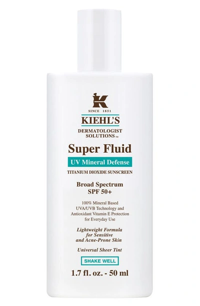 Kiehl's Since 1851 1851 Super Fluid Uv Mineral Defense Titanium Dioxide Sunscreen Broad Spectrum Spf 50+ 1.7 oz/ 50 ml In No Color