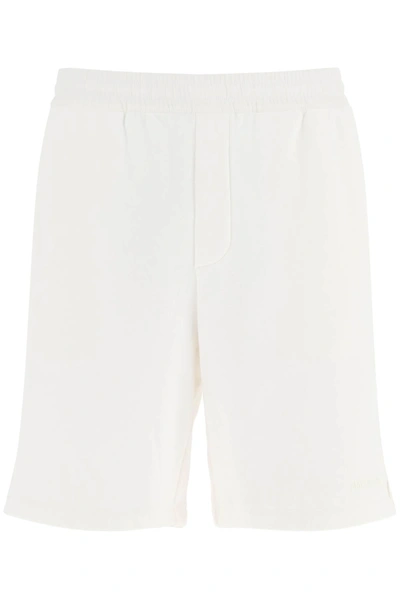 Emporio Armani Jersey Bermuda Shorts In White