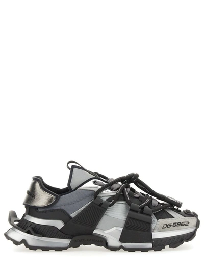 Dolce & Gabbana Space Sneakers In Nero