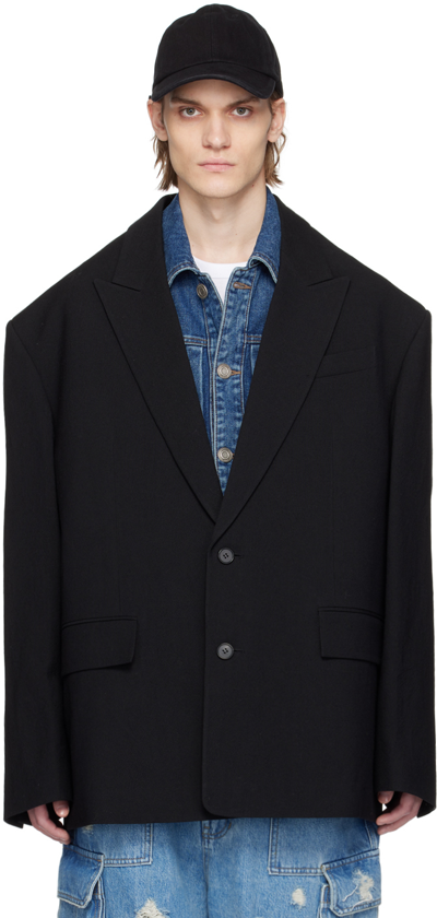 Juunj Black Layered Blazer