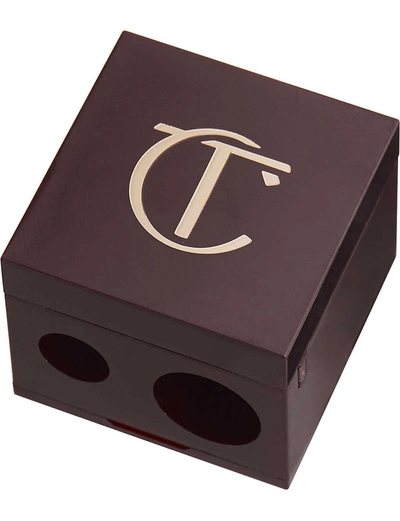 Charlotte Tilbury Double Cube Pencil Sharpener In Rose Gold & Night Crimson