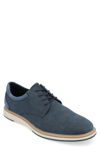 Vance Co. Hodges Plain Toe Derby In Blue