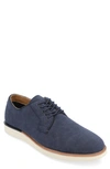 Vance Co. Ingram Plain Toe Vegan Leather Derby In Blue