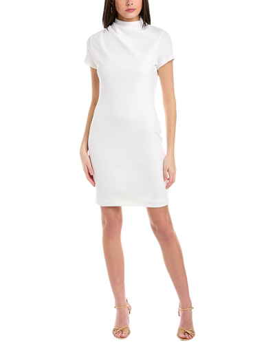 Alexia Admor Sadee Draped Mockneck Sheath Dress In White