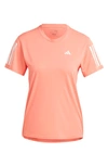 Adidas Originals Own The Run Tee In Coral Fusion