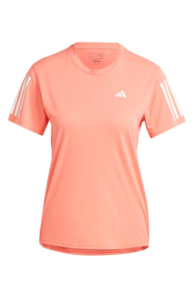 Adidas Originals Own The Run Tee In Coral Fusion