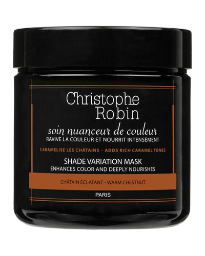 Christophe Robin Shade Variation Care Nutritive Mask With Temporary Coloring - Warm Chestnut, 8.4 Oz./ 250 ml