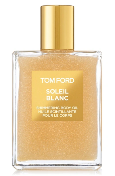 Tom Ford Soleil Blanc Shimmering Body Oil 3.4 oz/ 101 ml Oil In Gold