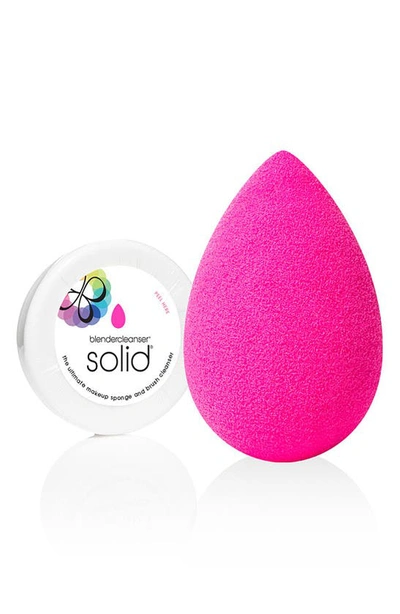 Beautyblender Original + Mini Blendercleanser Solid In Pink