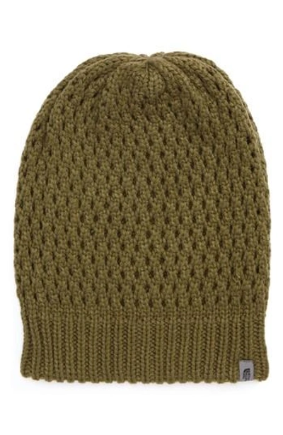 The North Face 'shinsky' Reversible Beanie - Green In Burnt Olive Green