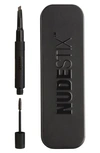 Nudestix Eyebrow Stylus Pencil & Gel Brown Pencil 0.007 oz X Gel 0.084 oz/ Pencil 0.2 G X Gel 2.48 ml