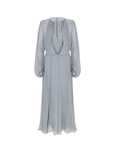 white christmas dresses Emporio Armani Chiffon Silk Light Peach Short Sleeve Gown main image 0