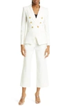 Veronica Beard Aubrie Linen Pant In White