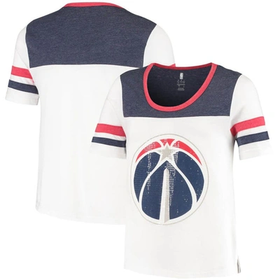 Outerstuff Kids' Youth White Washington Wizards Point Guard Sequin T-shirt