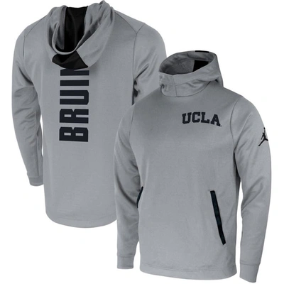 Nike Gray Ucla Bruins 2-hit Performance Pullover Hoodie