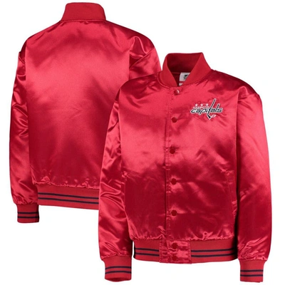 Outerstuff Kids' Youth Red Washington Capitals Gifted Goalie Full-snap Varsity Jacket
