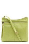 Hobo Cambel Leather Crossbody Bag In Celery